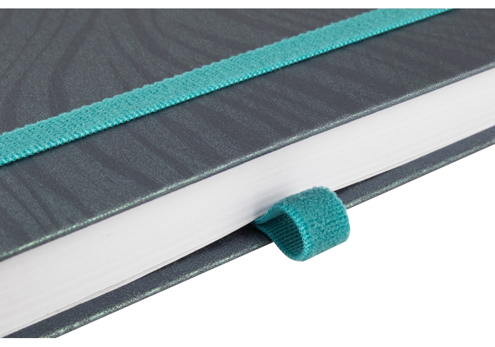 Діловий записник SEA, А5, тверда обкладинка, гумка, білий блок лінія, рожевий