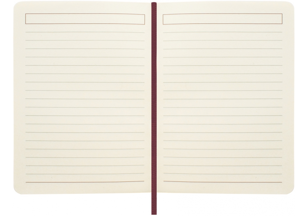 Діловий записник VIVELLA, А6, тверда обкладинка, гумка, кремовий блок лінія, рожевий