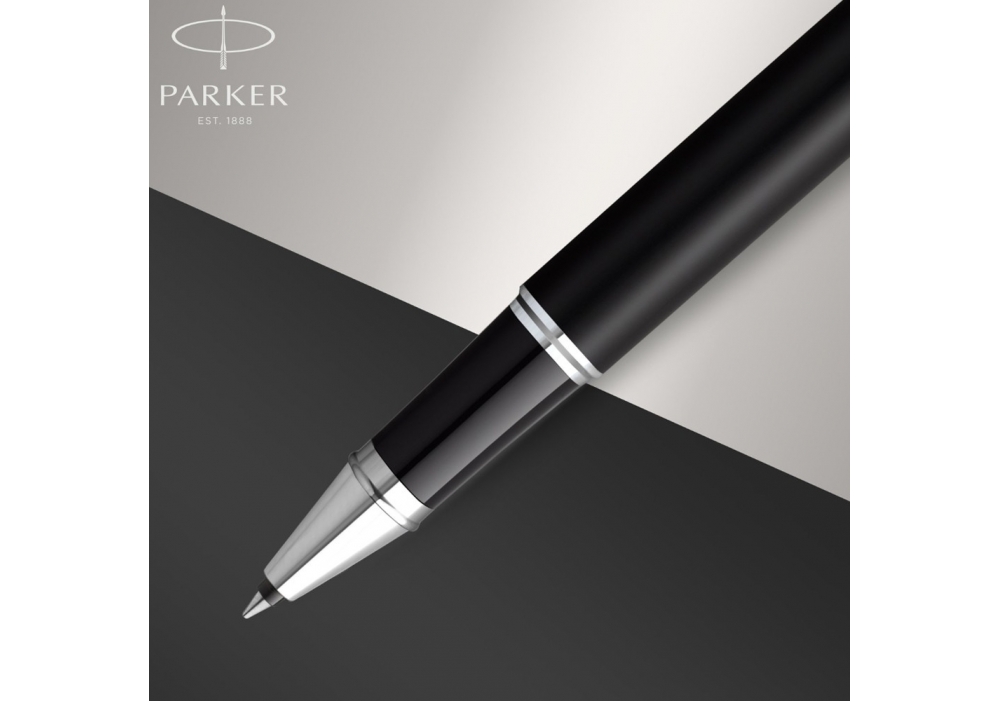 Ручка Паркер IM Matte Black хром рол.