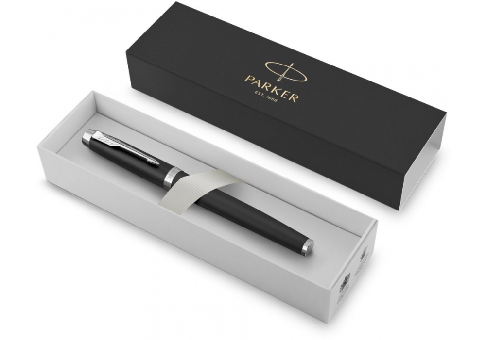 Ручка Паркер IM Matte Black хром рол.
