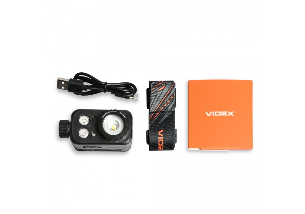 Налобний світлодіодний ліхтарик VIDEX VLF-H046Z 500Lm 5000K