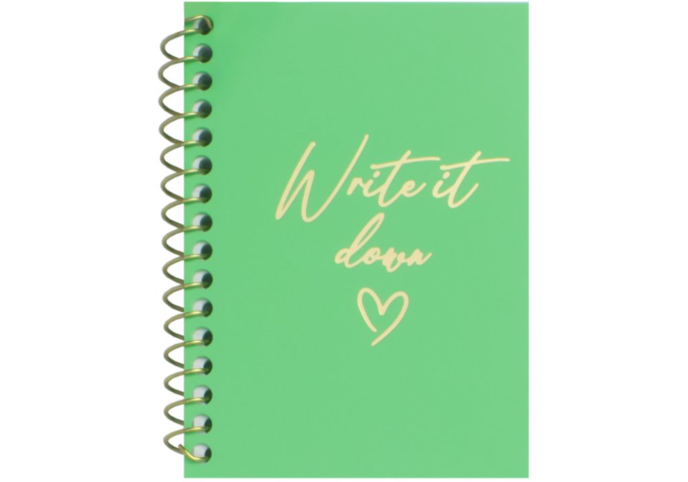 Блокнот А7, пласт. обкл., бічна спіраль, 60 арк., клітинка, асорті