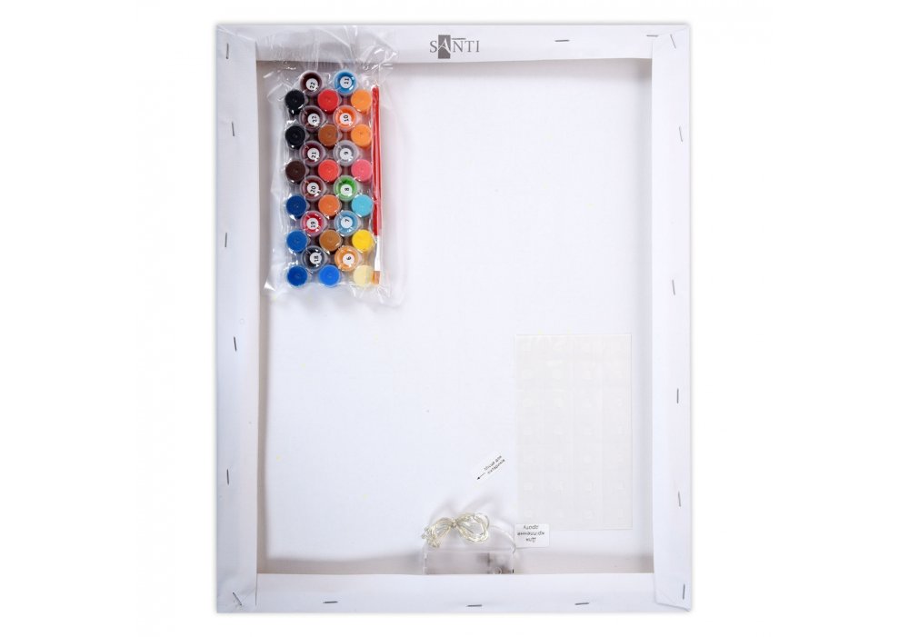 Картина за номерами SANTI "Обійми світла", 40*50см, LED підсвітка