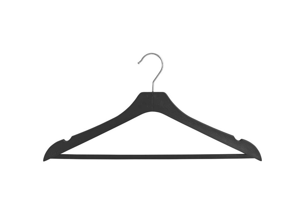 Набір 3-вішалки (чорні) "Wooden Design"