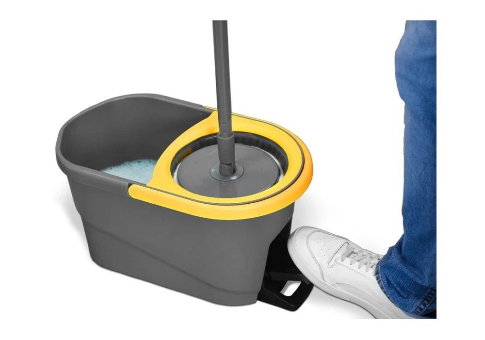 Комплект швабра + відро з віджимом Fratelli Espresso Spin