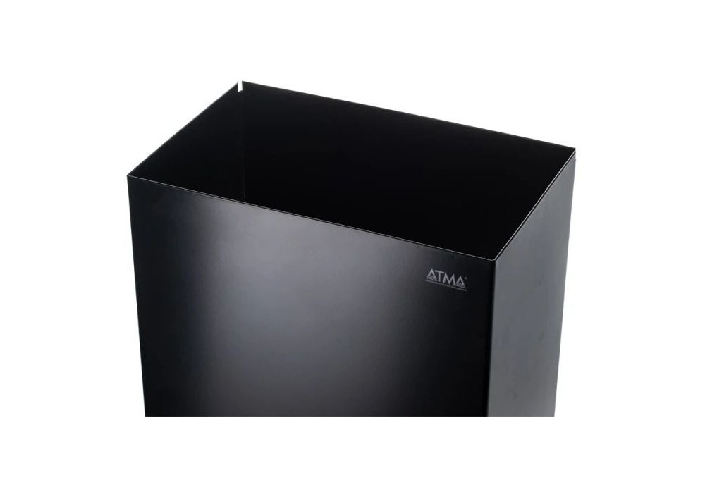 Корзина для паперових  рушн.,метал ЧОРНА 16л ТМ АТМА