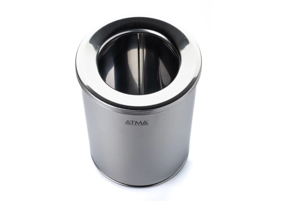 Урна для сміття ТМ АТМА  11л R-LINE з кришкою та тримачем мішка