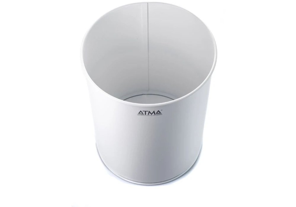 Корзина металева ТМ АТМА  офісна біла 12л,23х29