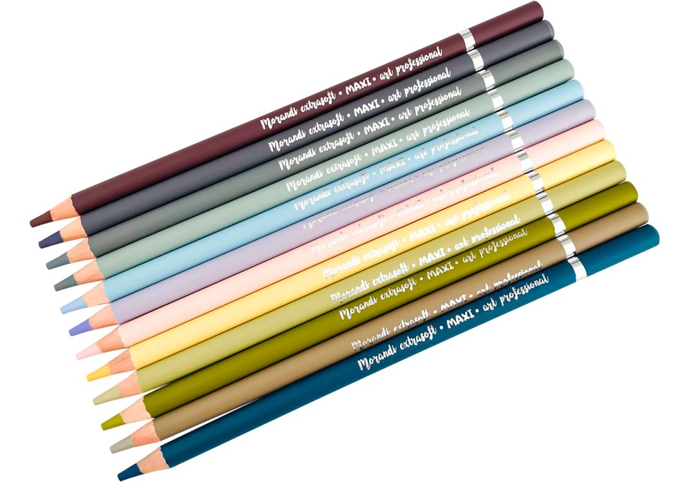 Олівці кольорові Morandi, 12 шт., круглі