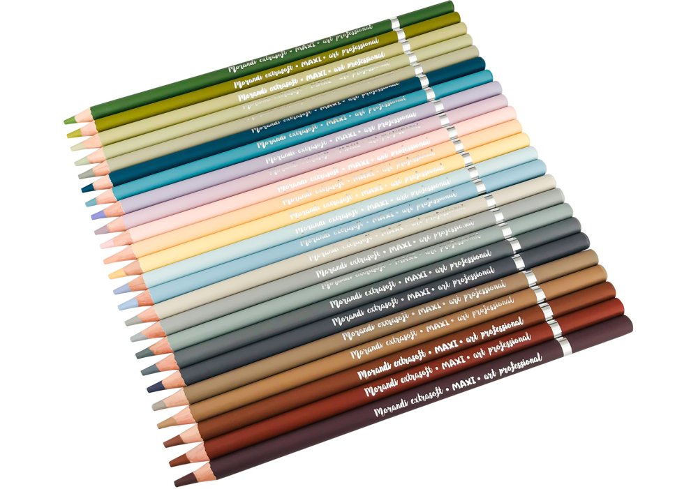 Олівці кольорові Morandi, 24 шт., круглі