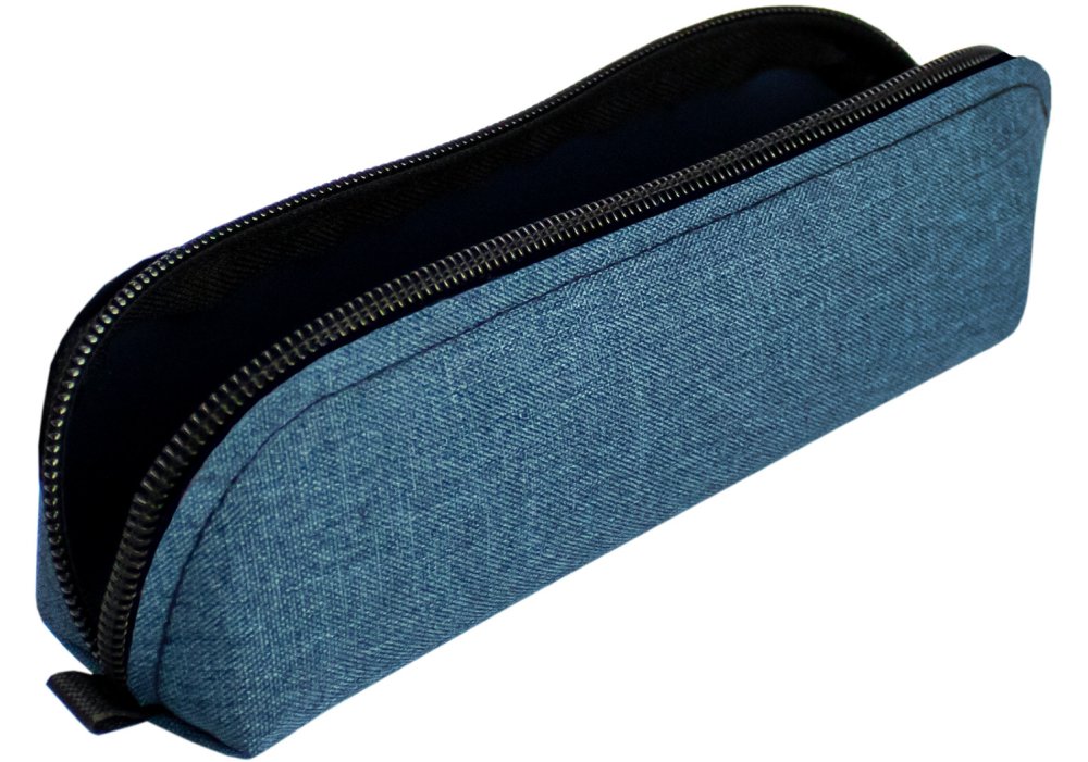 Пенал м'який трикутний, 20,5х5х4см, темно-синій