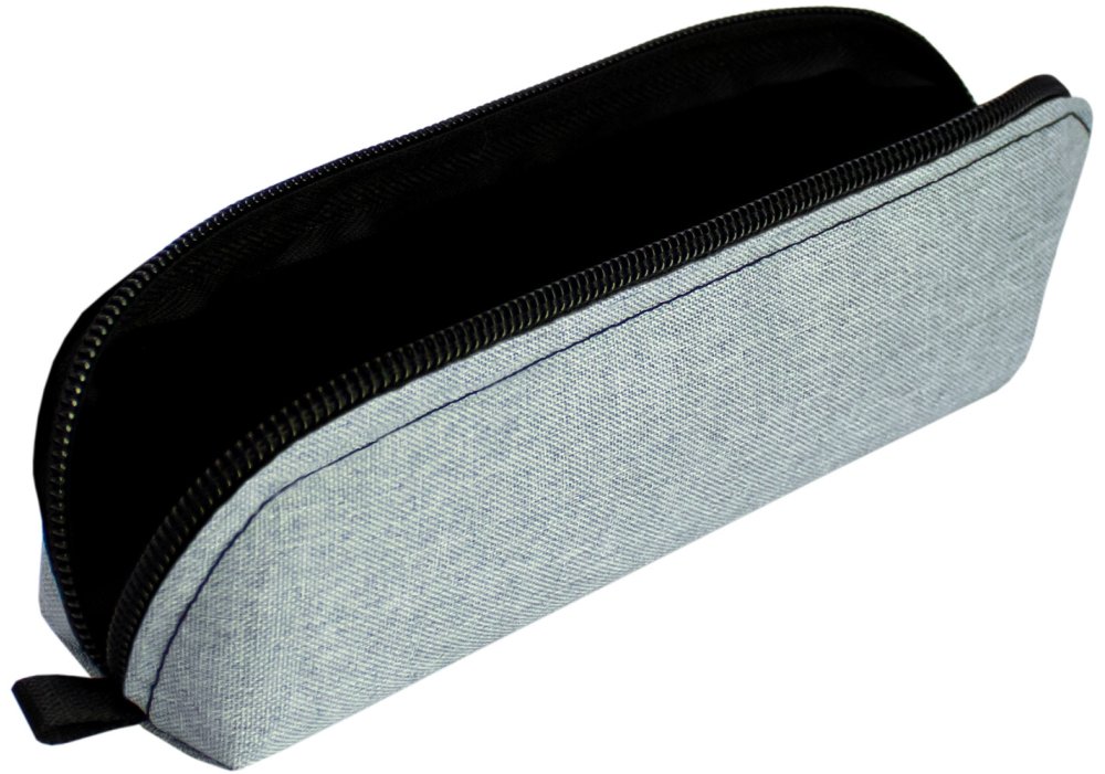 Пенал м'який трикутний, 20,5х5х4см, сірий