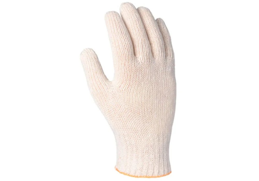 Рукавички 547 білі (долоня-син.,зел.крапка) щільн. 2 нитки 7 клас 10р. ХБ-70%/ПЕ30% DOLONI