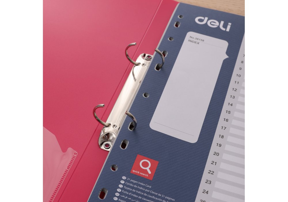 Разделитель страниц пластиковый Deli, РР, А4, цифровой 1-31