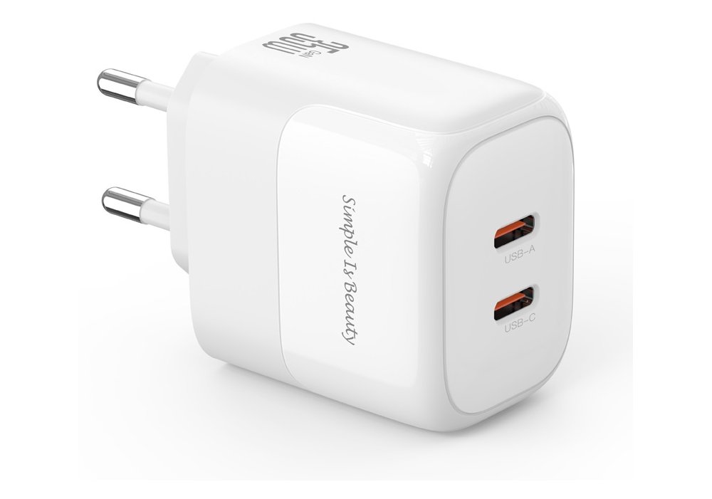 Мережевий зардний пристрій XO L140 - 35W PD Dual port USB-C White