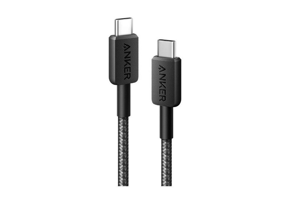 Кабель Anker 322 USB-C to USB-C - 1.8m Nylon Black