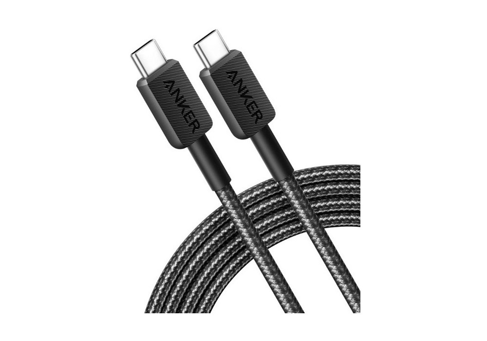 Кабель Anker 322 USB-C to USB-C - 1.8m Nylon Black