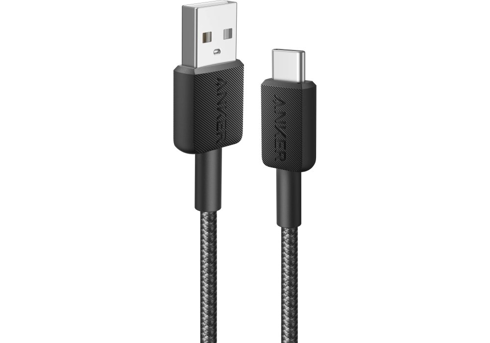 Кабель Anker 322 USB-A to USB-C - 1.8m Nylon Black