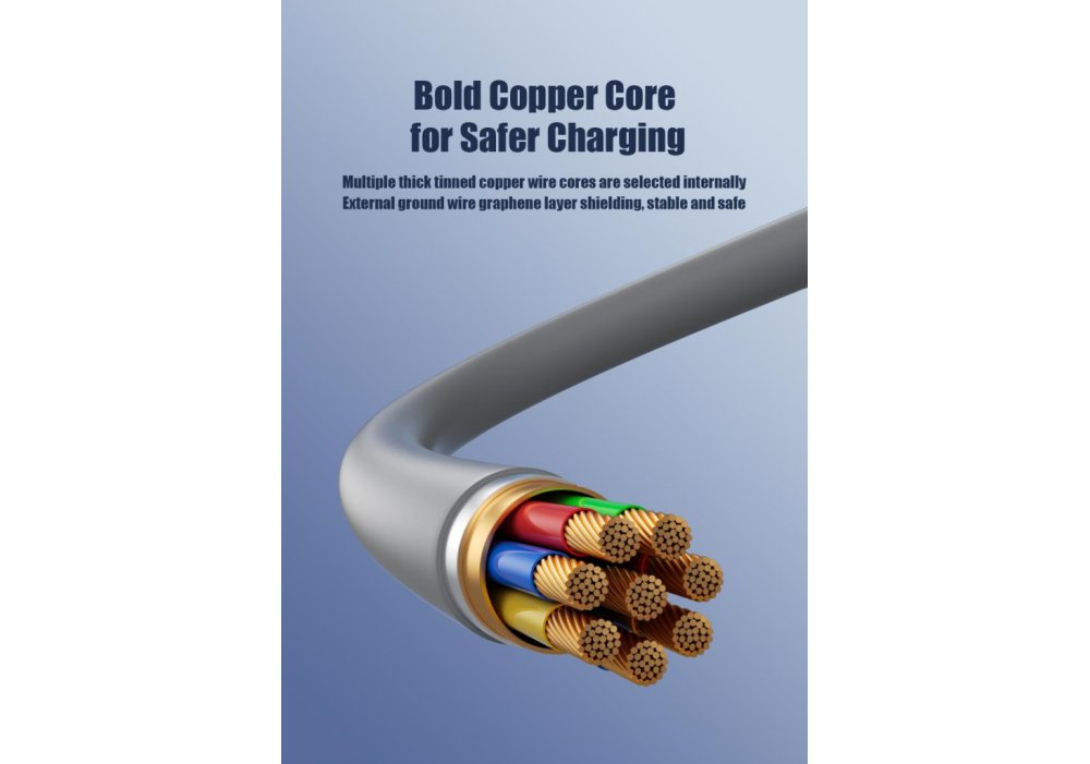 Кабель XO NB275 Zinc Alloy Silicone Type-C/USB-A to TYPE-C/Lightning - 4-in-1 - 60W - 1m Gray