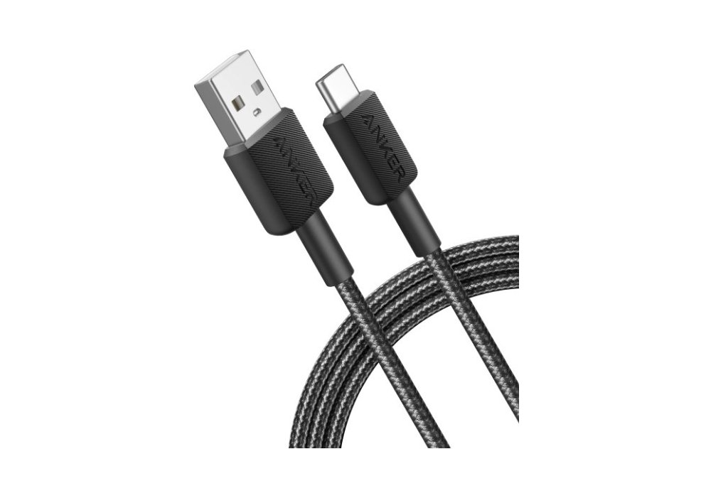 Кабель Anker 322 USB-A to USB-C - 0.9m Nylon Black