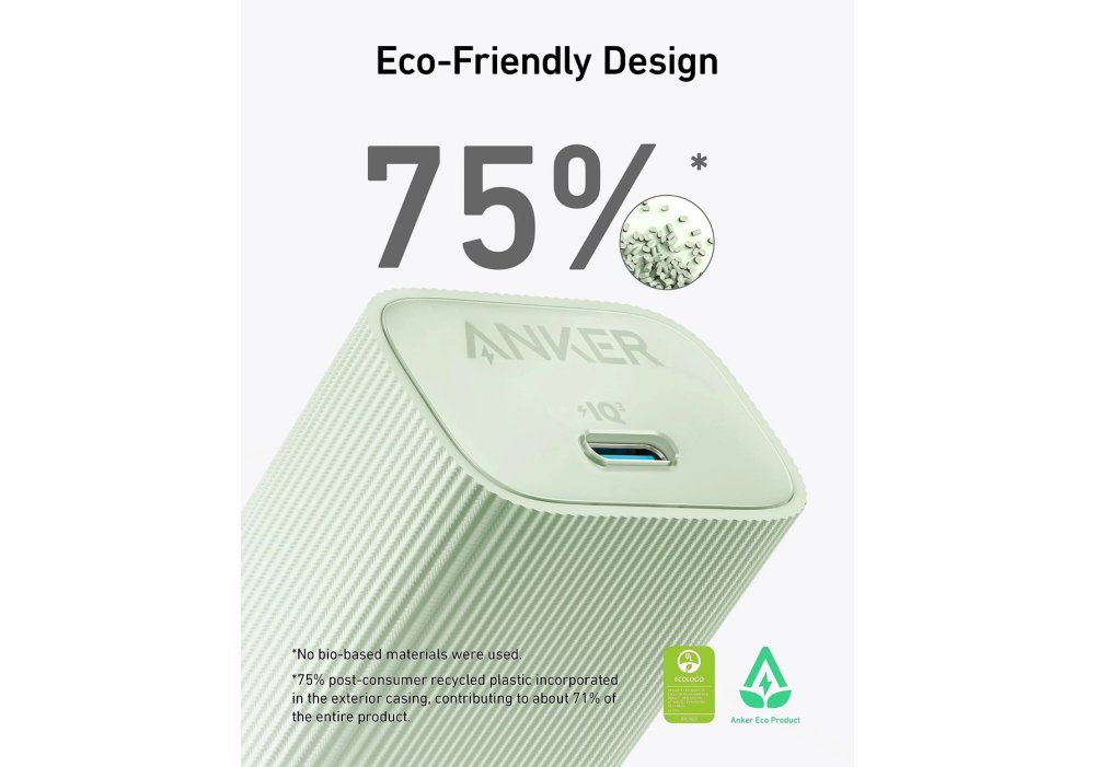 Зарядное устройство Anker PowerPort 511 Nano IV - 30W USB-C Black