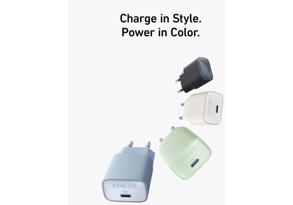 Зарядное устройство Anker PowerPort 511 Nano IV - 30W USB-C Black