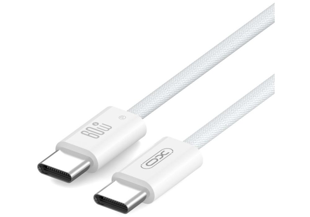 Кабель XO NBQ273 Imitation Series Type-C to Type-C - 60W - 1m White