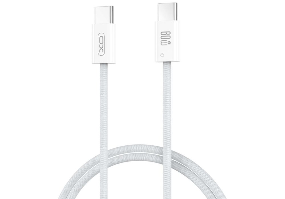 Кабель XO NBQ273 Imitation Series Type-C to Type-C - 60W - 1m White