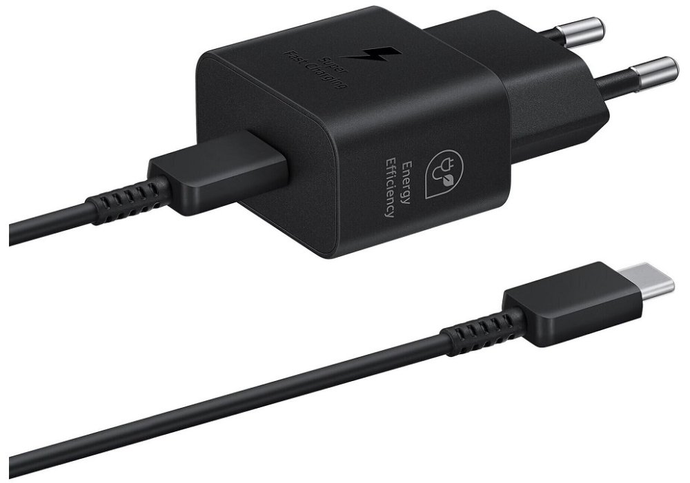 Зарядное устройство Samsung 25W Travel Adapter + Type-C cable Black (EP-T2510XBEGEU)