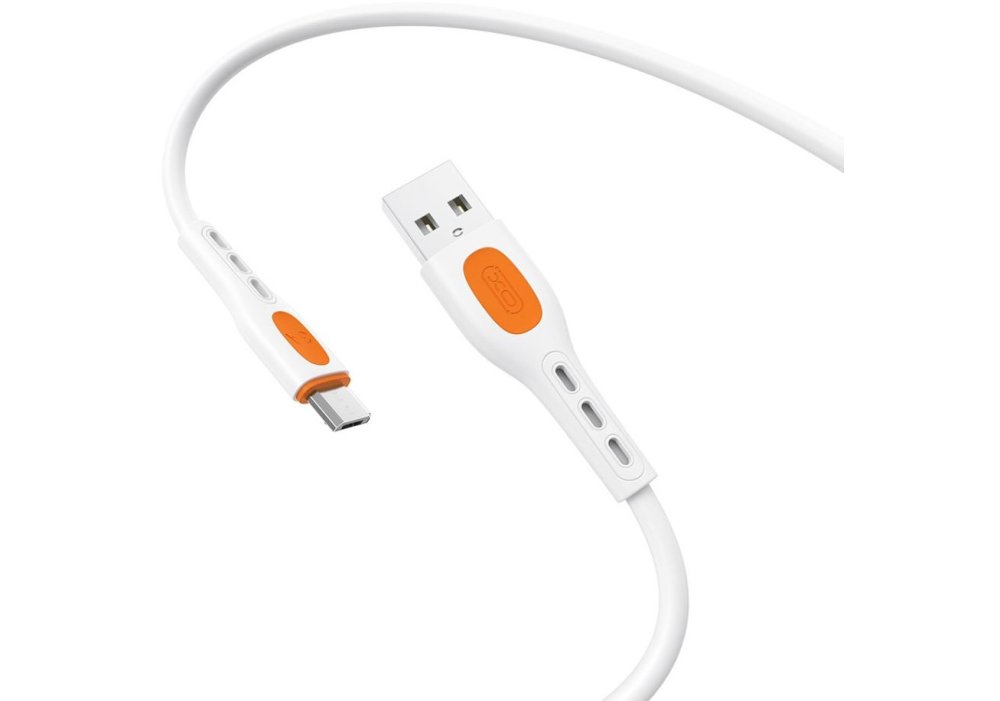 Кабель XO NB280 Jian Yan Series USB-A to Micro - 1m White