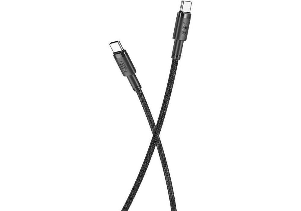 Кабель XO NBQ199 High Power Braided Type-C to Type-C - 100W - 1m Black