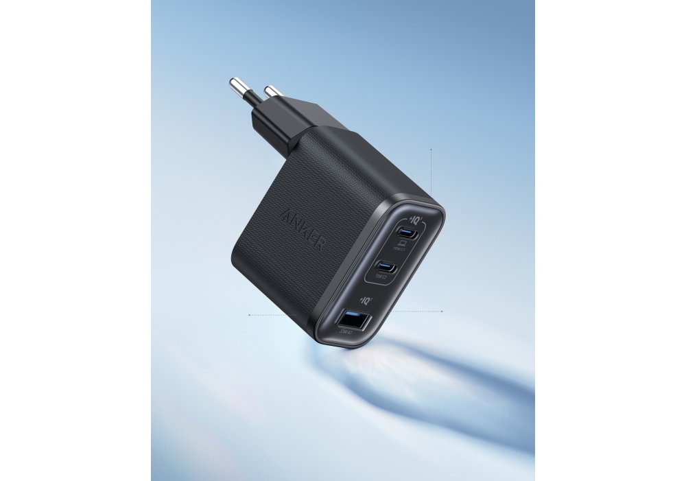 Зарядное устройство Anker Charger - 70W, 2xUSB-C PD & 1xUSB-A Black