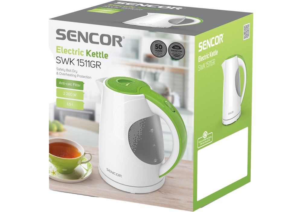 Електрочайник Sencor SWK 1511GR