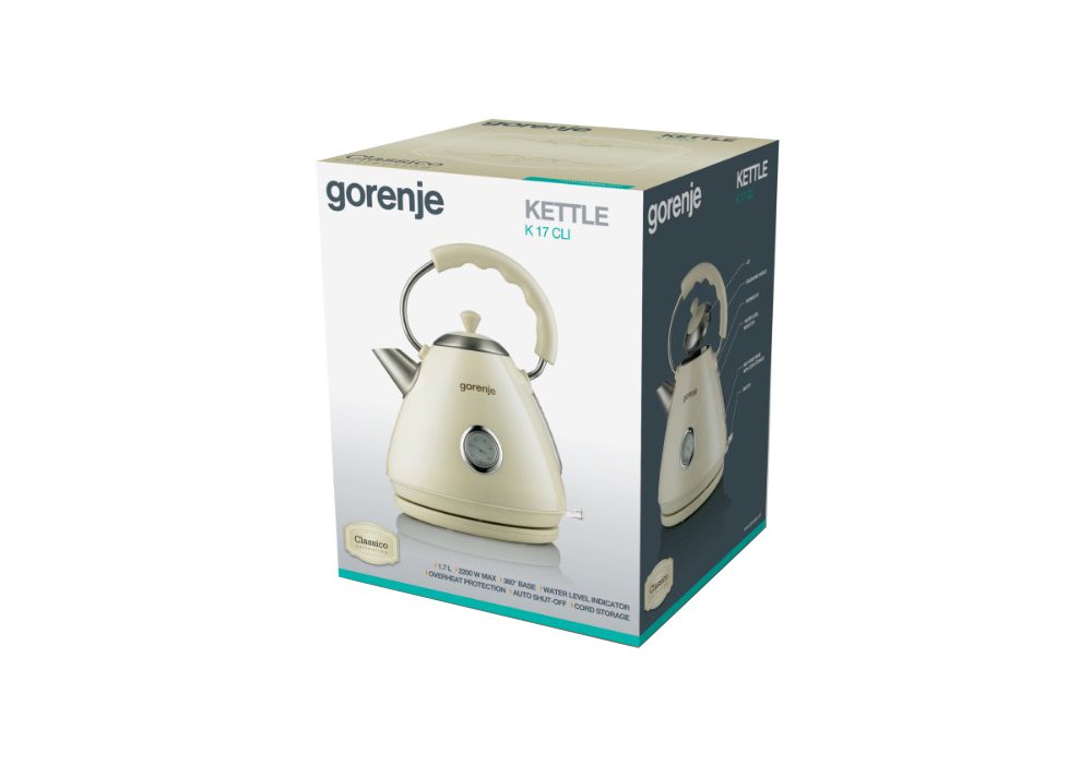 Електрочайник Gorenje K 17 CLI