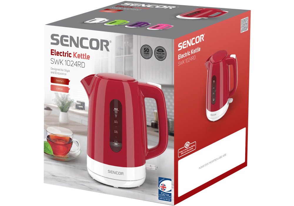Електрочайник Sencor SWK 1024RD