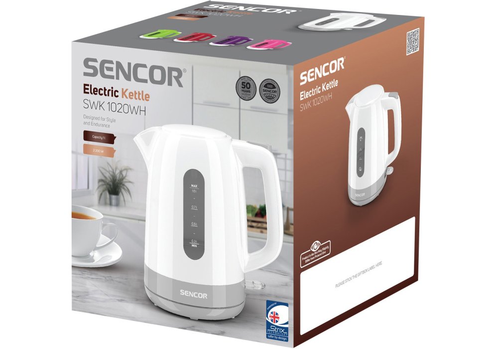 Електрочайник Sencor SWK 1020WH