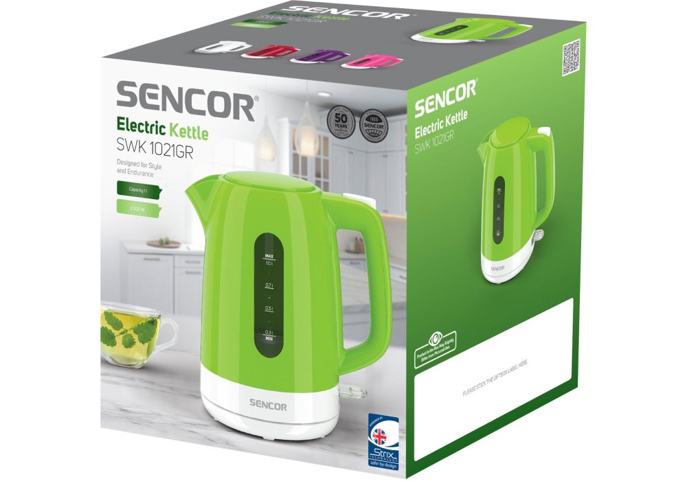 Електрочайник Sencor SWK 1021GR