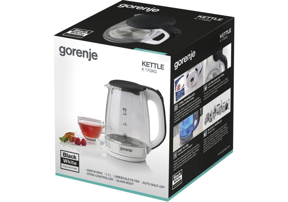 Електрочайник Gorenje K17GXG