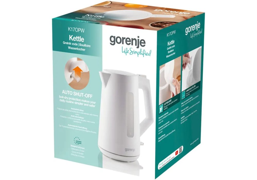 Електрочайник Gorenje K17OPW