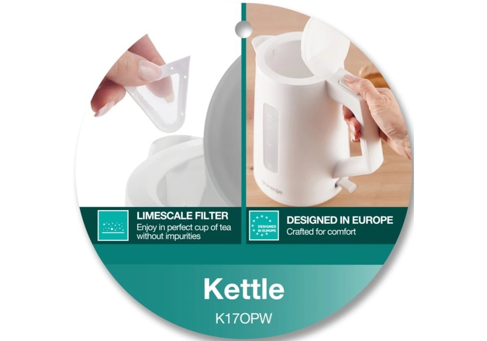 Електрочайник Gorenje K17OPW