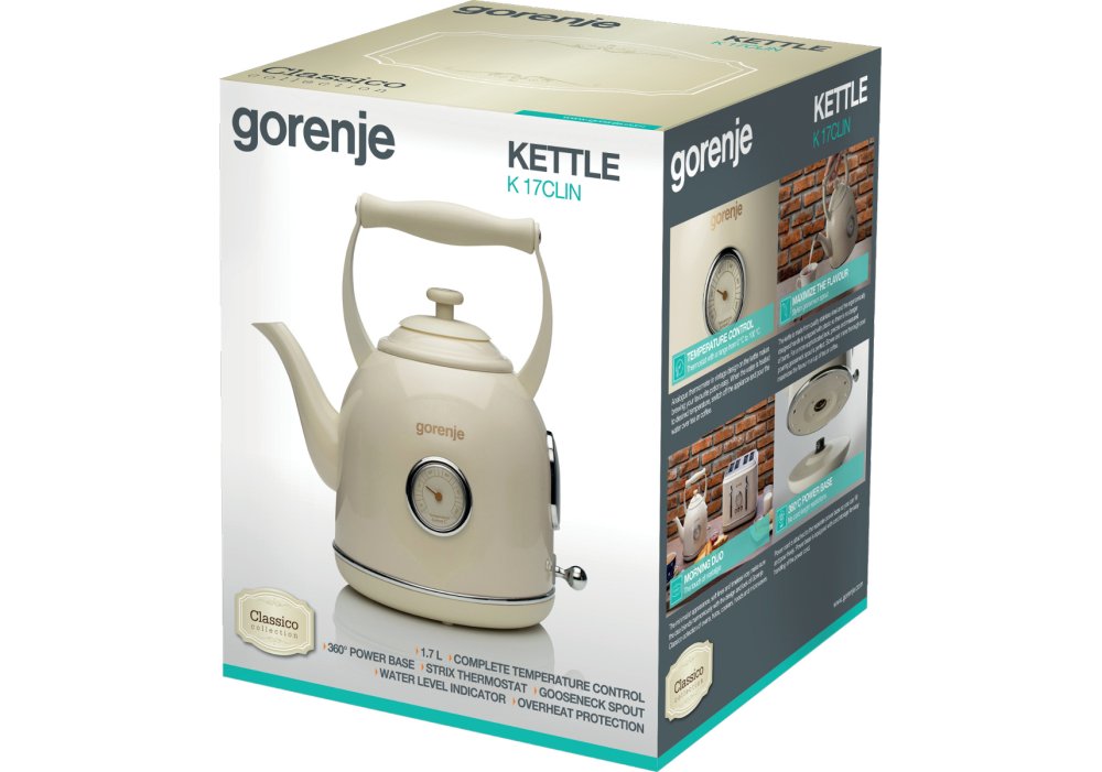 Електрочайник Gorenje K17CLIN