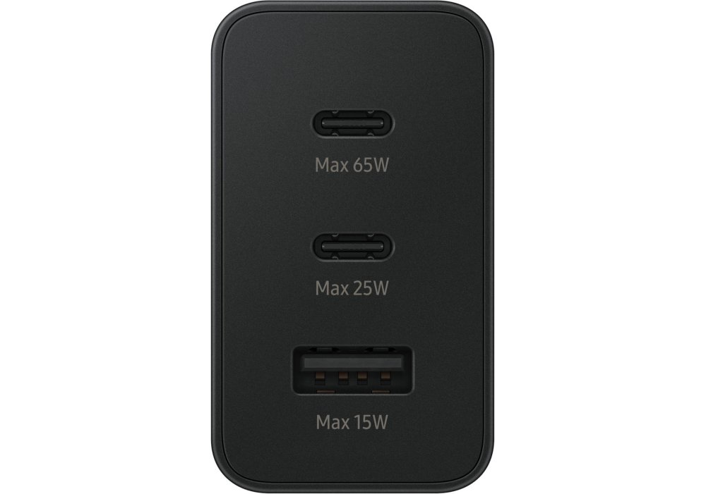 Сетевое зарядное устройство Samsung 65W Power Adapter Trio (w/o cable) EP-T6530NBEGEU Black