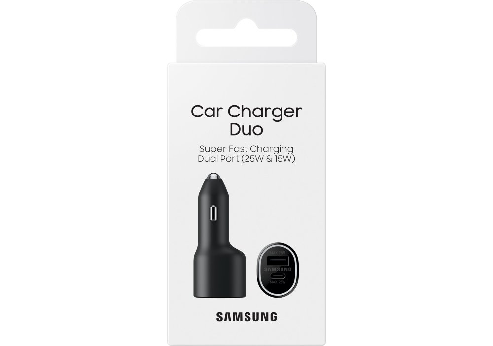 Автомобільний зарядний пристрій Samsung EP-L4020NBEGRU 40W Super Fast Dual Charger (Black)