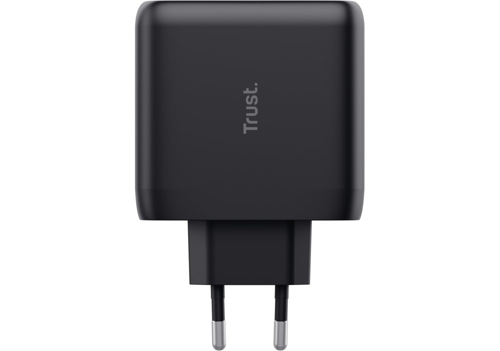 Зарядное устройство сетевое Trust Maxo 65Вт, 2xUSB-C PD, чорный