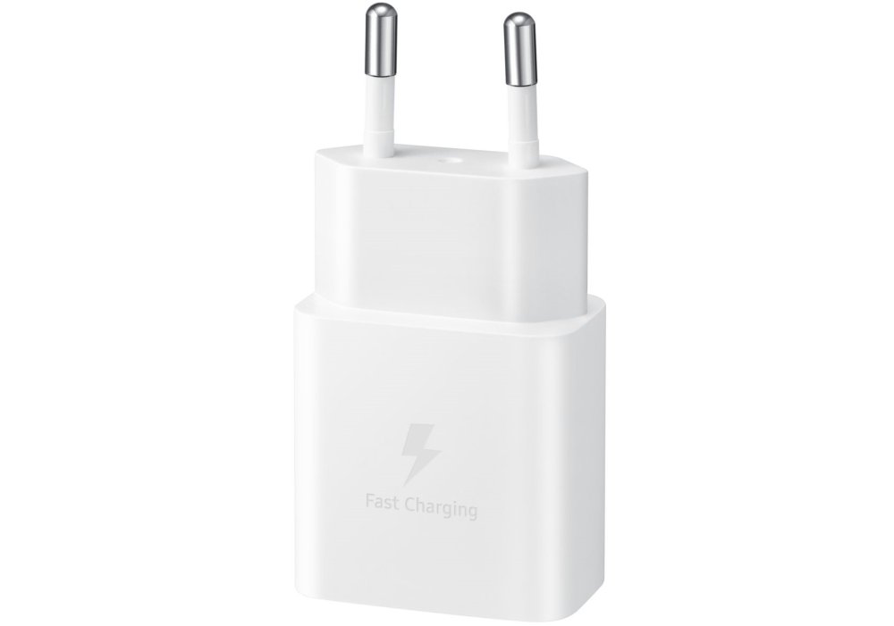 Мережевий зарядний пристрій Samsung 15W Power Adapter Type-C+Cable - White (EP-T1510XWEGEU)