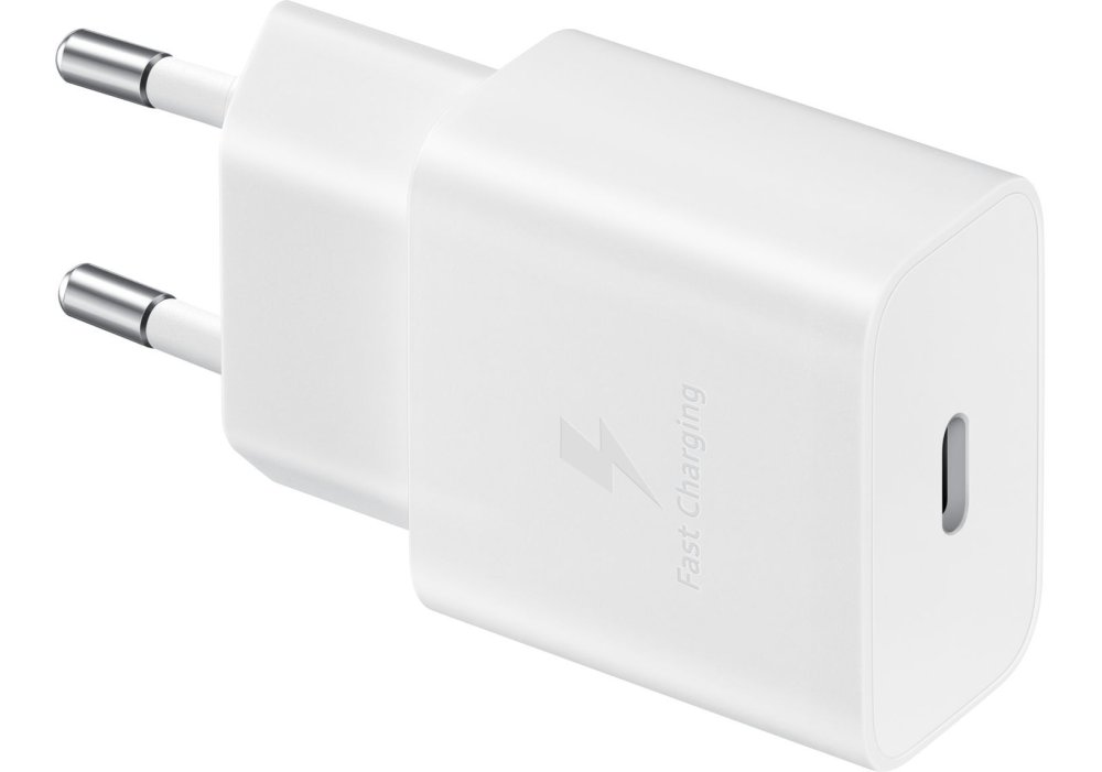 Мережевий зарядний пристрій Samsung 15W Power Adapter Type-C+Cable - White (EP-T1510XWEGEU)