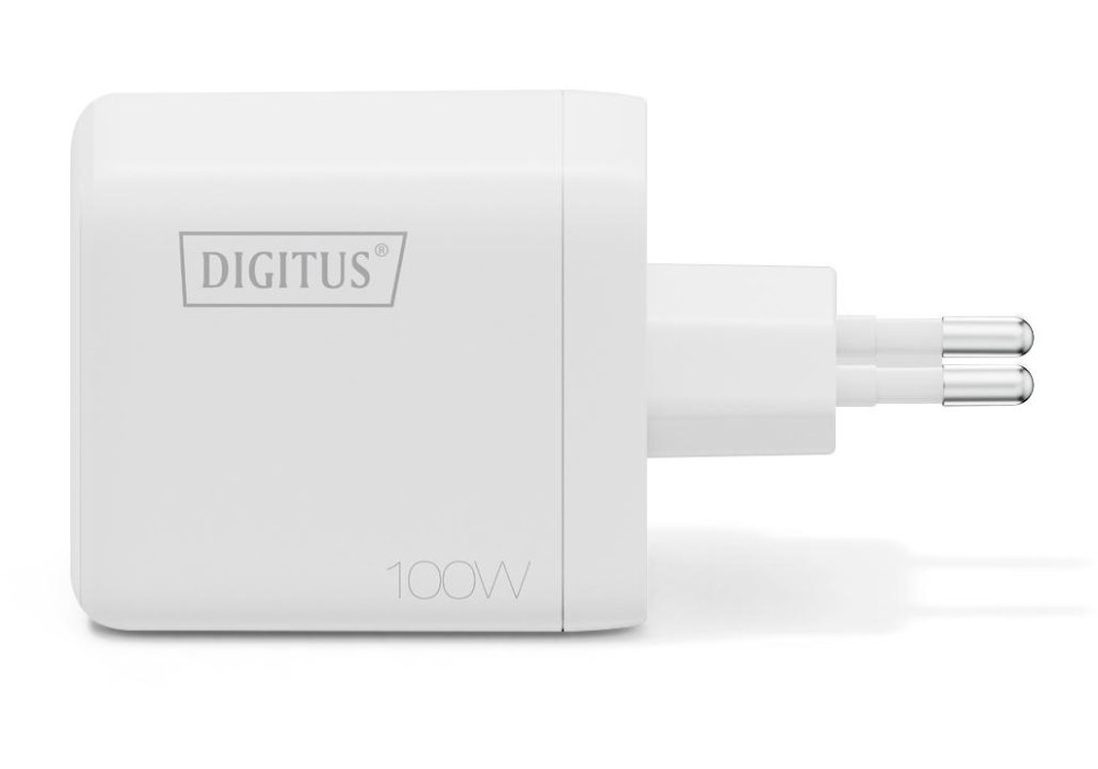 Зарядний пристрій DIGITUS GaN 2хUSB-C, 1хUSB-A, 100W