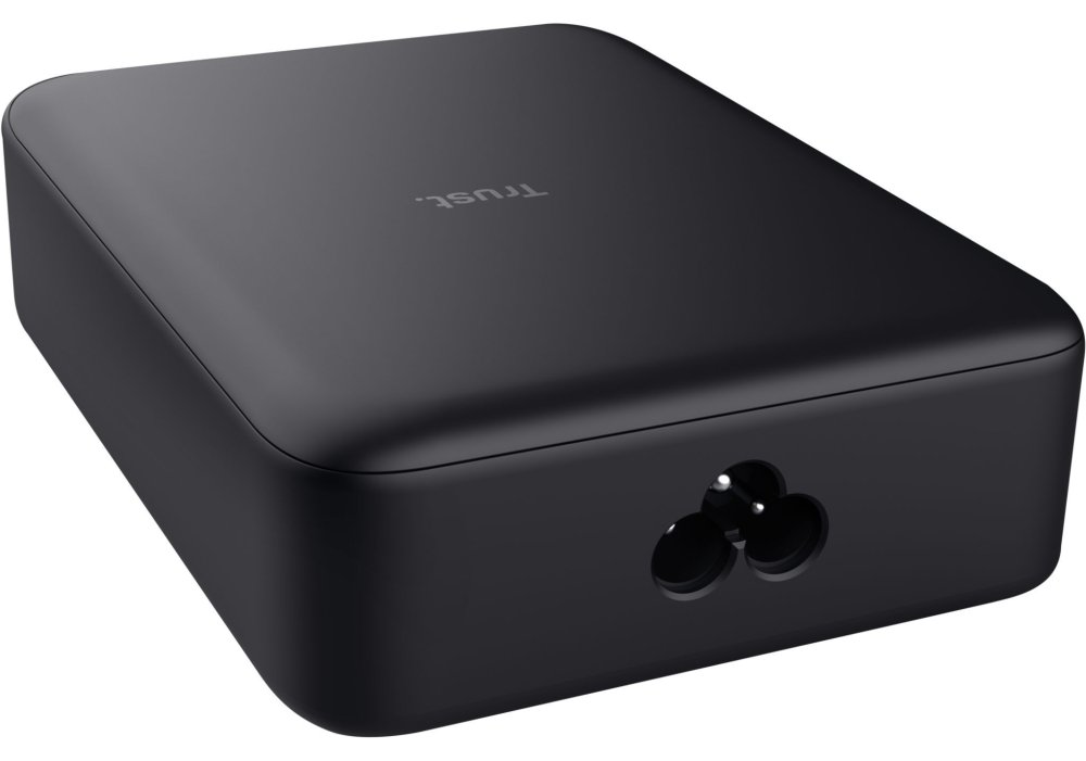 Зарядний пристрій мережевий Trust Maxo 240Вт,GaN, 4xUSB-C,PD, чорний