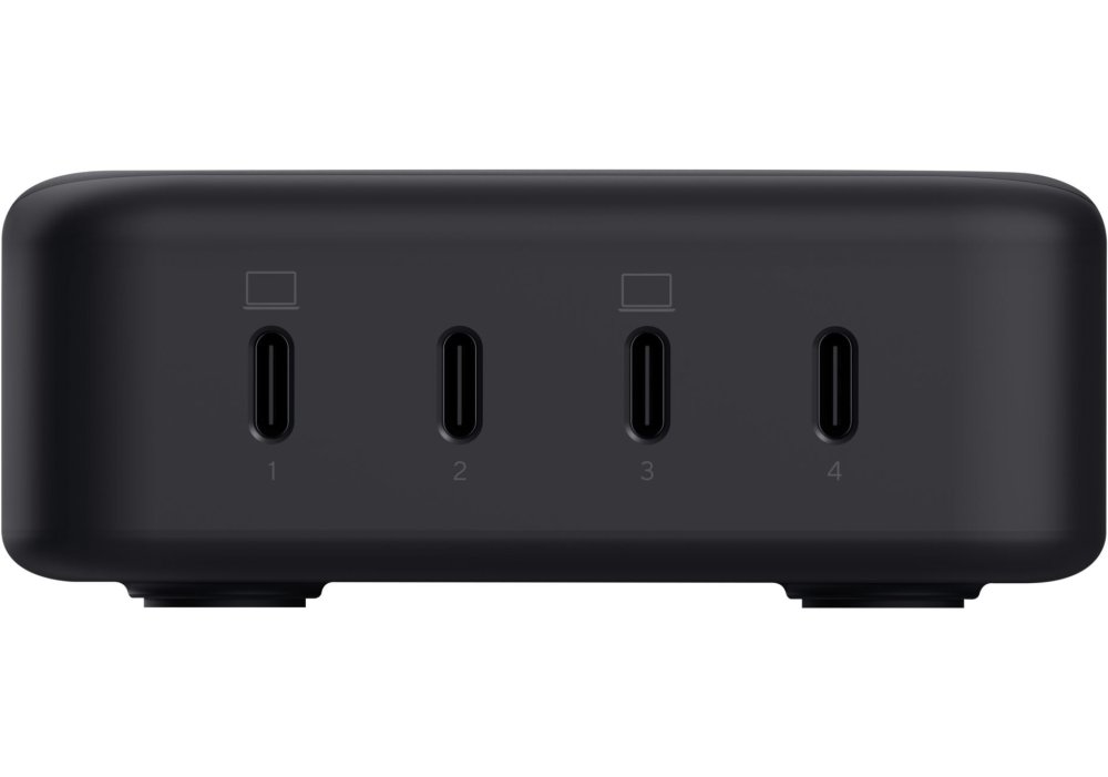 Зарядний пристрій мережевий Trust Maxo 240Вт,GaN, 4xUSB-C,PD, чорний