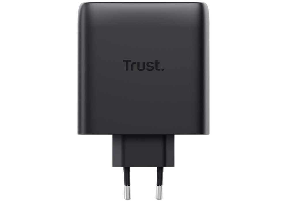 Зарядний пристрій мережевий Trust Maxo 100Вт, GaN, 2xUSB-C ,PD/PPS, чорний